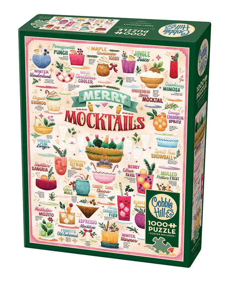 Cobble Hill Merry Mocktails puzzle 1000 piese bauturi