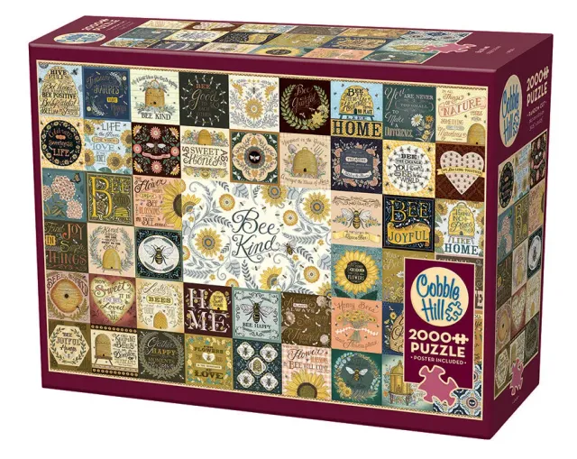 Cobble Hill Bee Kind puzzle 2000 piese albine