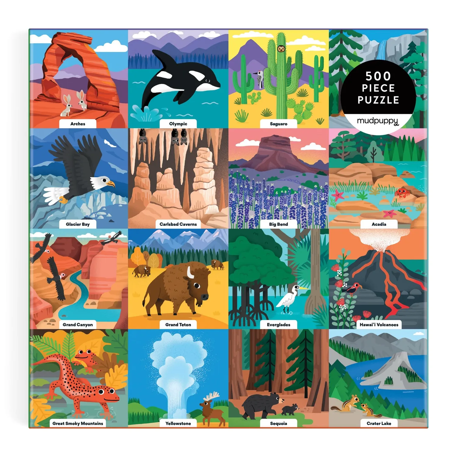 Mudpuppy Little Park Ranger puzzle 500 piese parcuri