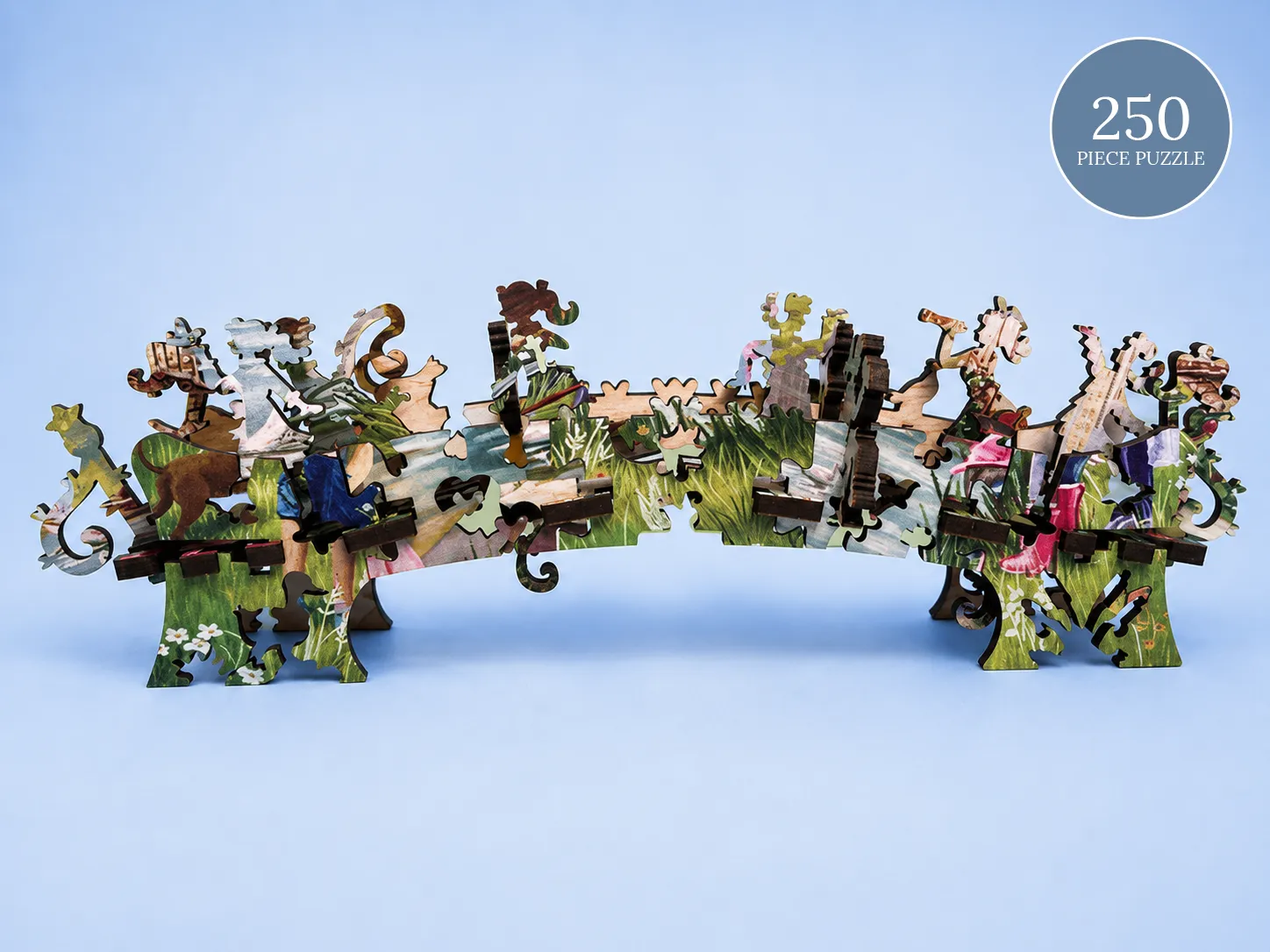 Mosaic Puzzles Summer by the Bridge puzzle lemn 500 piese 3D