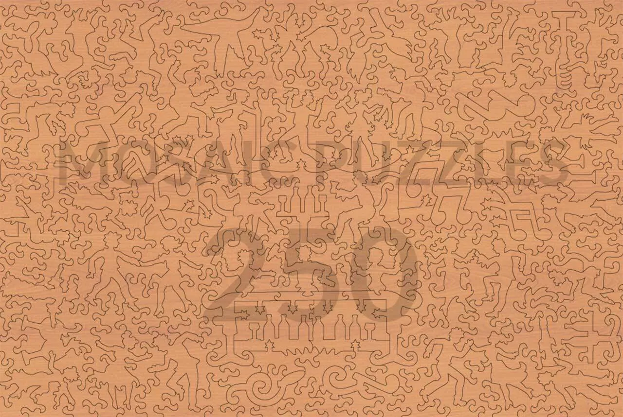 Mosaic Puzzles Jazz in New Orleans puzzle lemn 500 piese