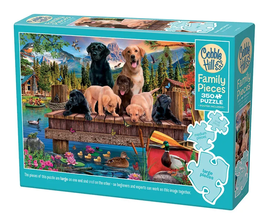 Cobble Hill Family Pieces Pups and Ducks puzzle 350 piese familie