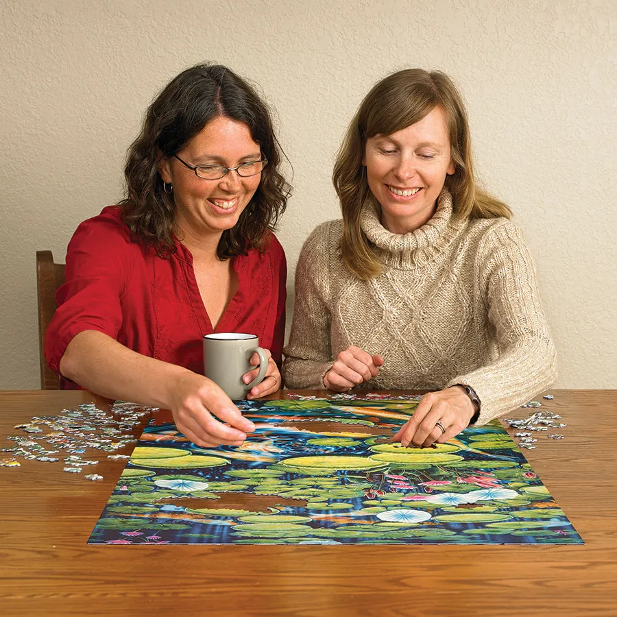 Cobble Hill Koi Pond puzzle 1000 piese crapi koi