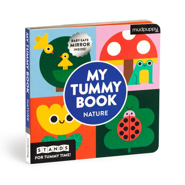 Mudpuppy Nature My Tummy Book carte bebeluși cu oglindă
