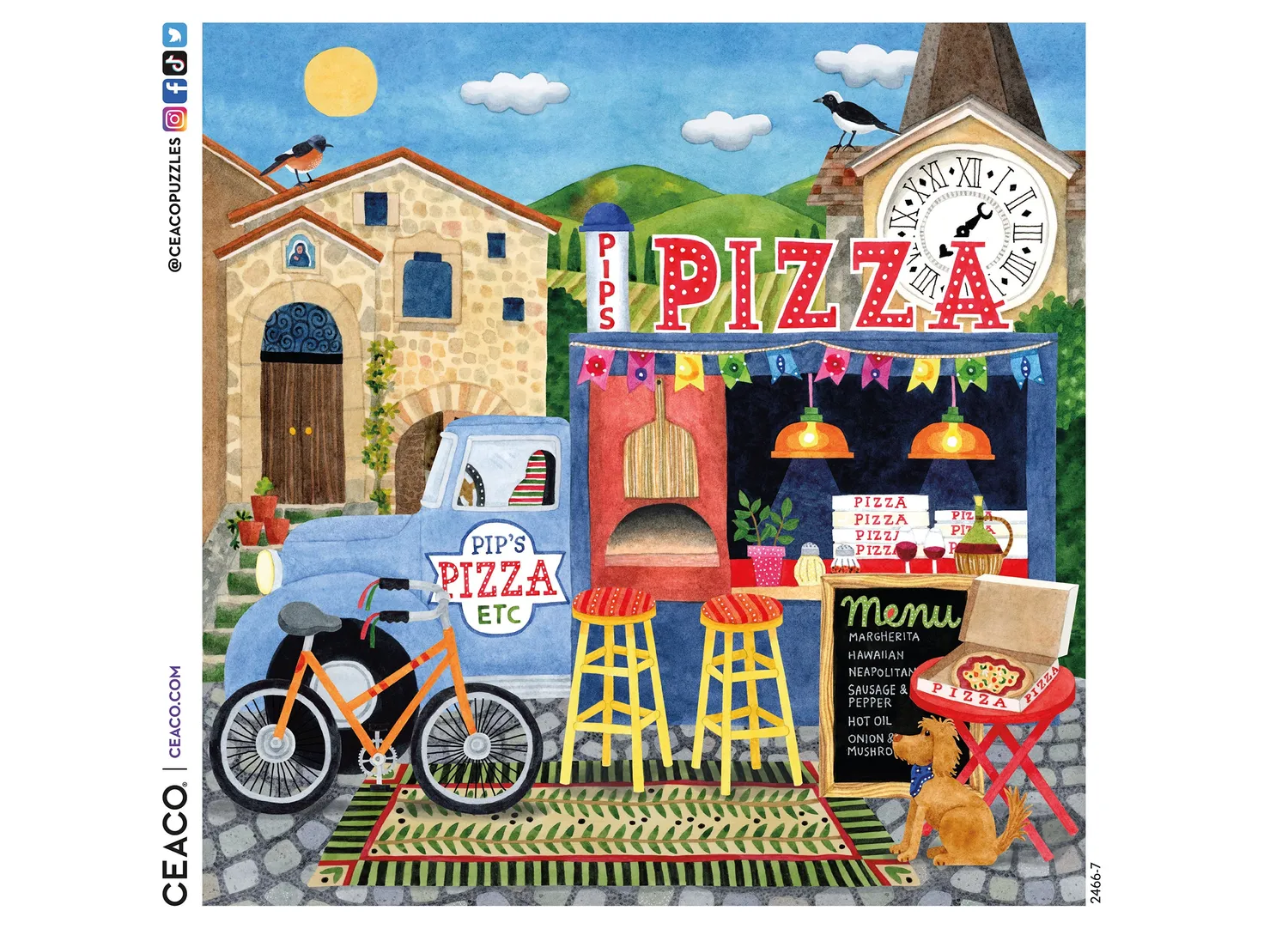 Ceaco Food Trucks Pip's Pizza Truck puzzle 500 piese