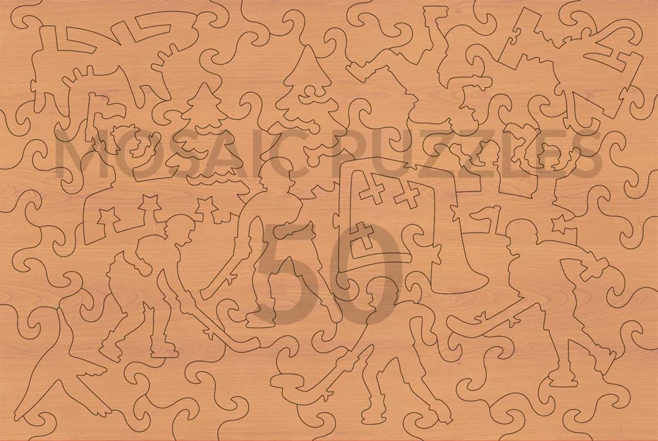Mosaic Puzzles Across the Rink puzzle lemn 250 piese sport