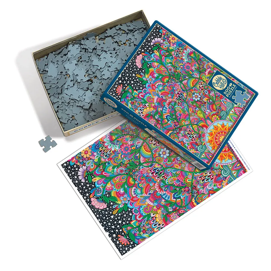 Cobble Hill Beneath the Stars puzzle 500 piese flori