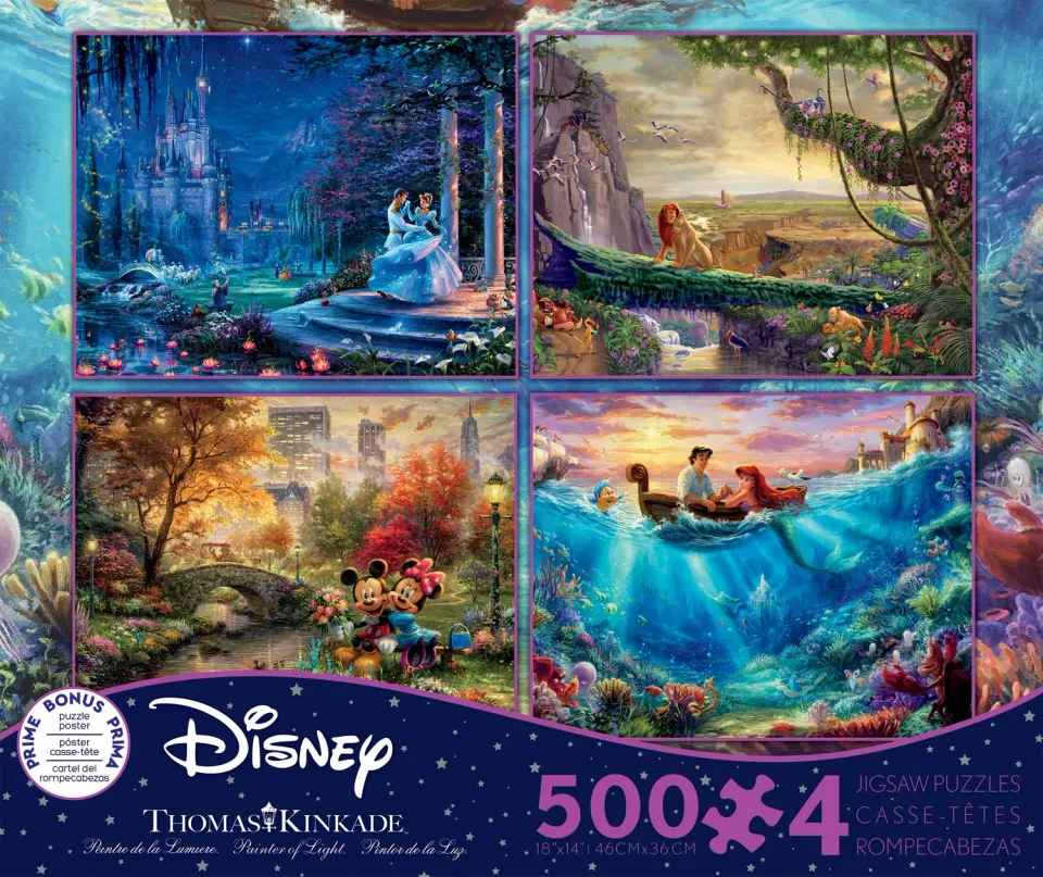 Ceaco Thomas Kinkade Disney Multipack puzzle 4x500 piese