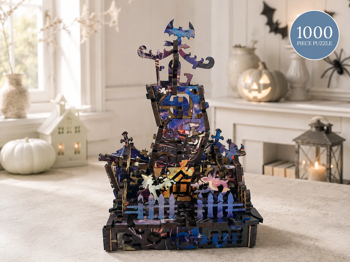 Mosaic Puzzles Little Chateau Horrors puzzle 3D 1000 piese