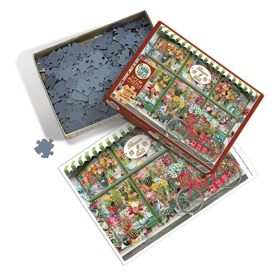 Cobble Hill Easy Handling Flowers and Cacti Shop puzzle 275 piese mari