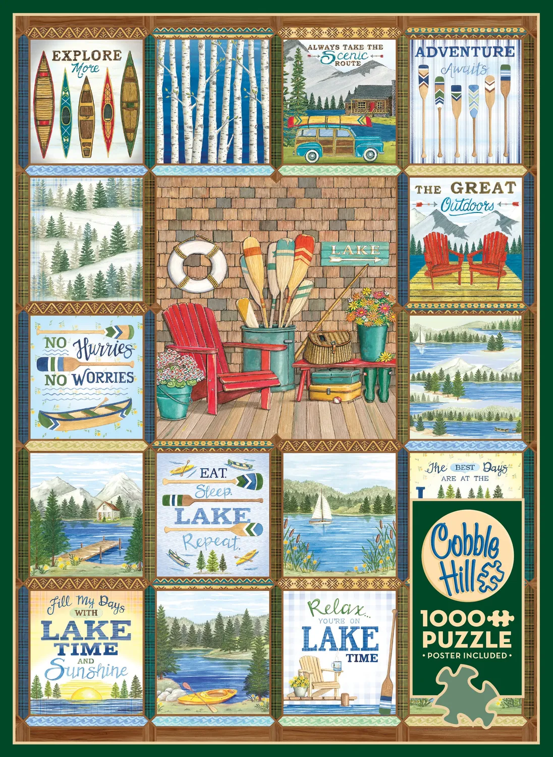 Cobble Hill Lake Country puzzle 1000 piese lac