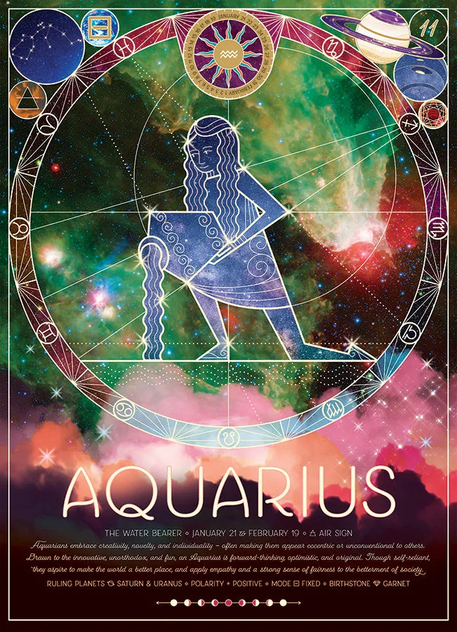 Cobble Hill Aquarius puzzle 500 piese zodiac