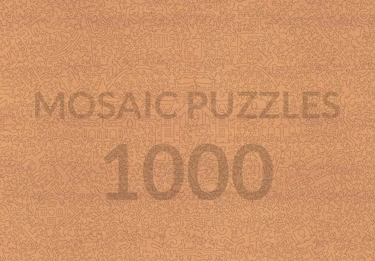 Mosaic Puzzles Tiger Ryokoku puzzle lemn 500 piese japonez