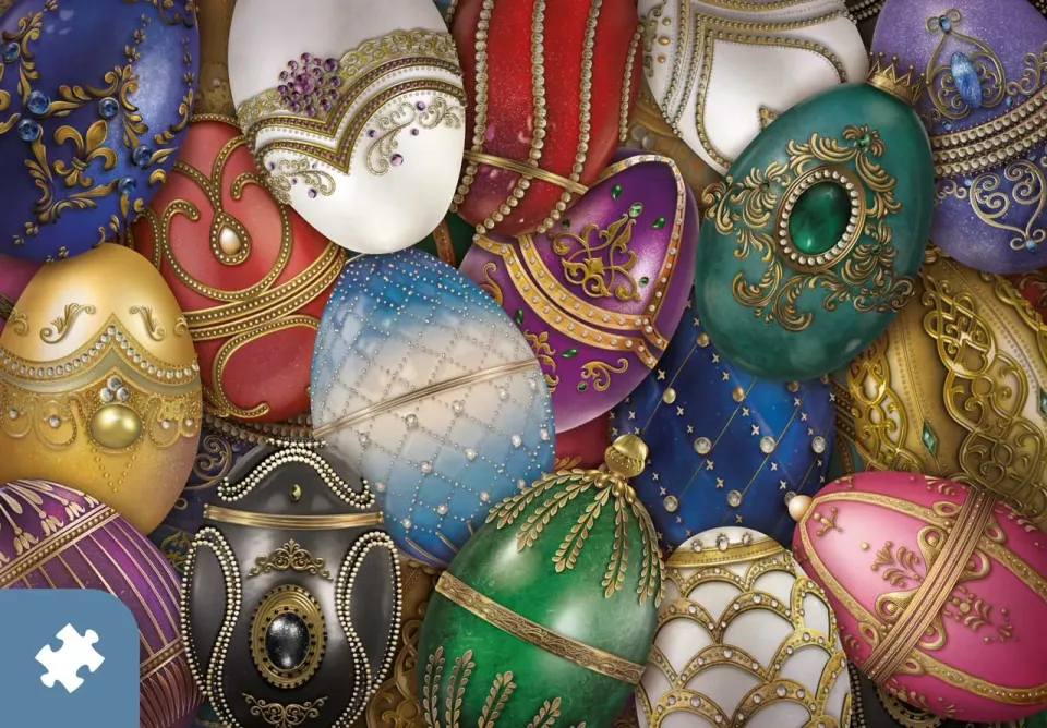 Mosaic Puzzles Traditions Jewel Egg puzzle carton 1000 piese