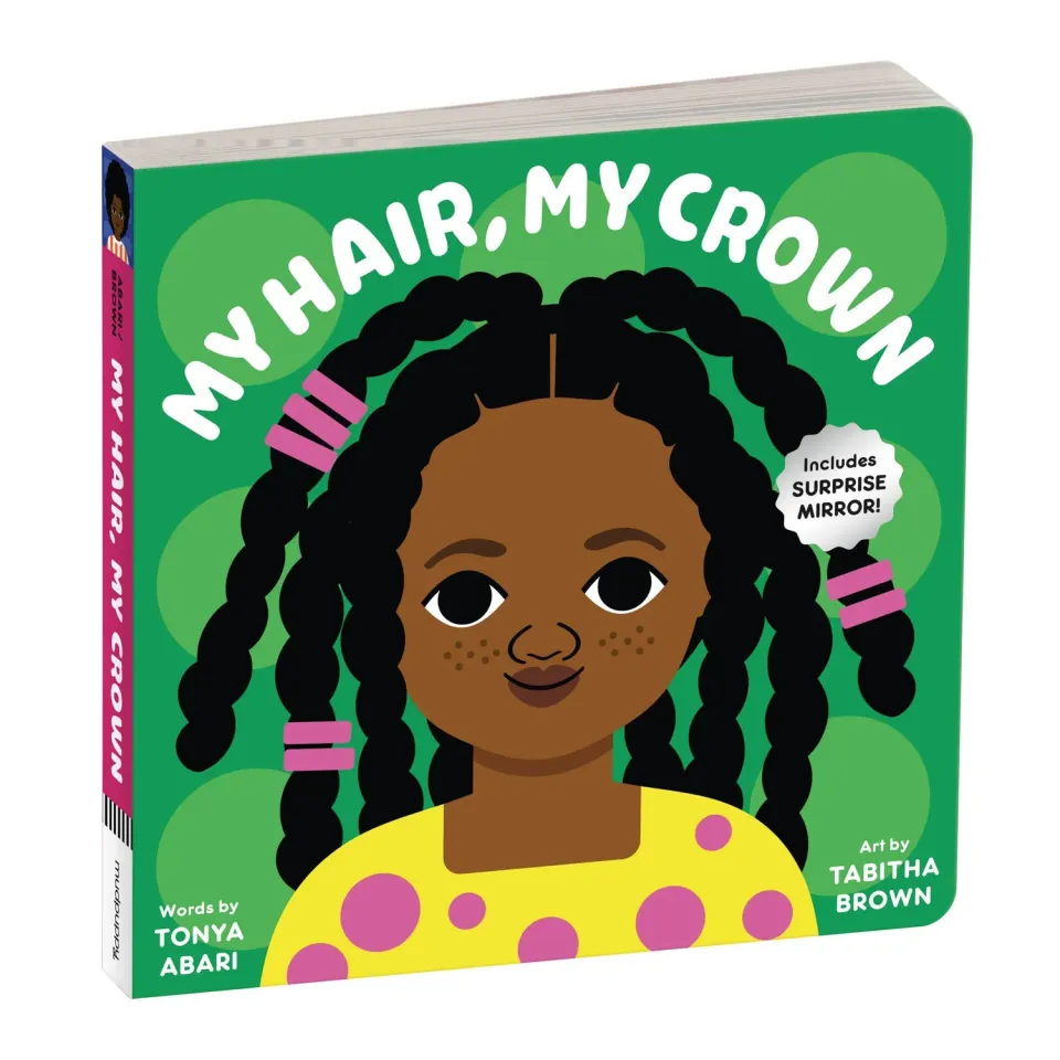 Mudpuppy My Hair My Crown carte cartonată oglindă 2+ ani