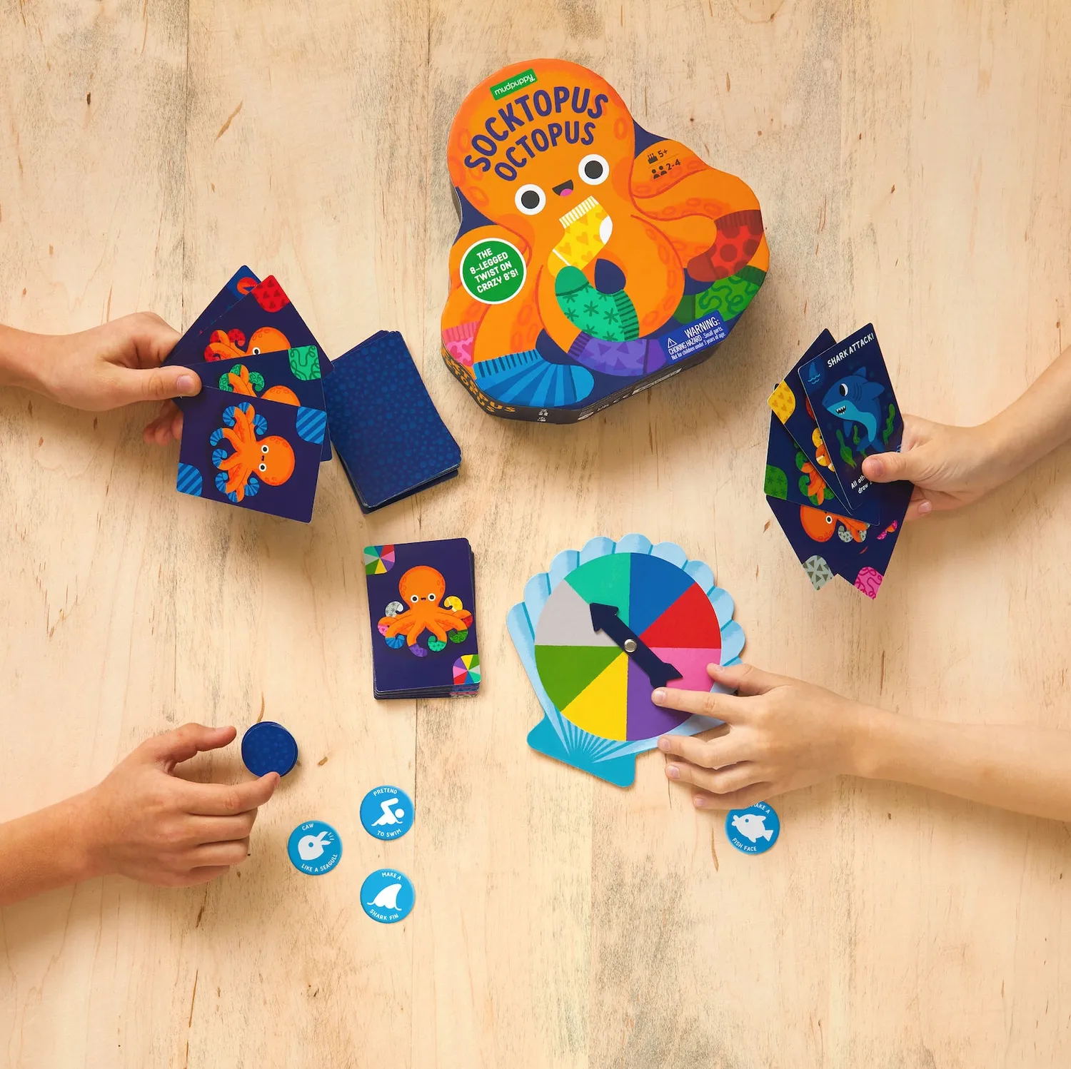 Mudpuppy Socktopus joc de societate 2-4 jucatori