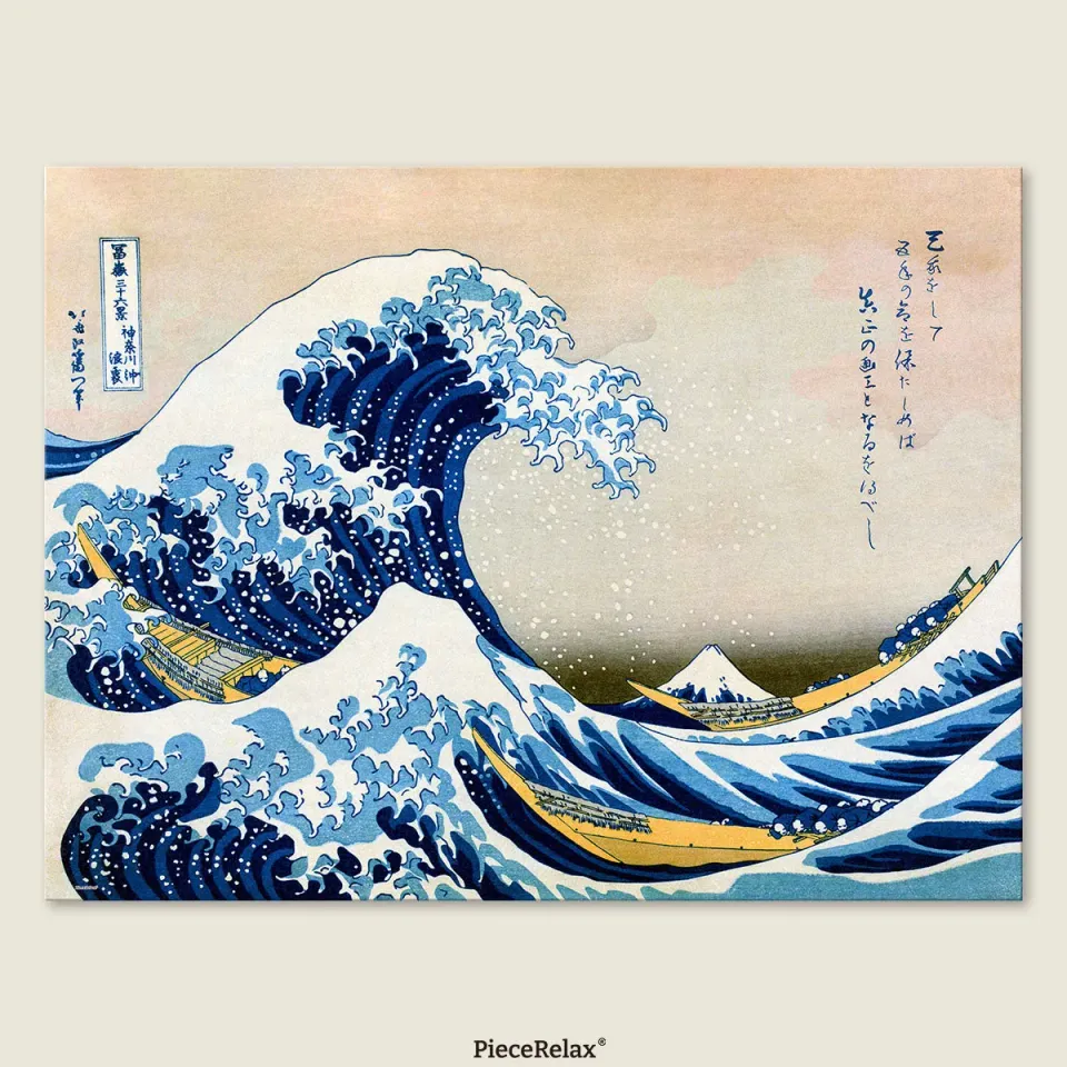 PieceRelax PieceClicks Great Wave Kanagawa U1113 puzzle 1008 piese
