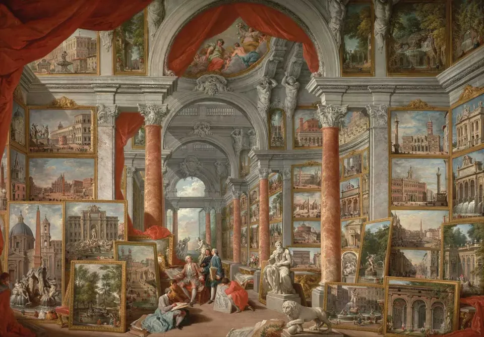 Mosaic Puzzles Gallery Views of Modern Rome Panini puzzle 250 piese galerie
