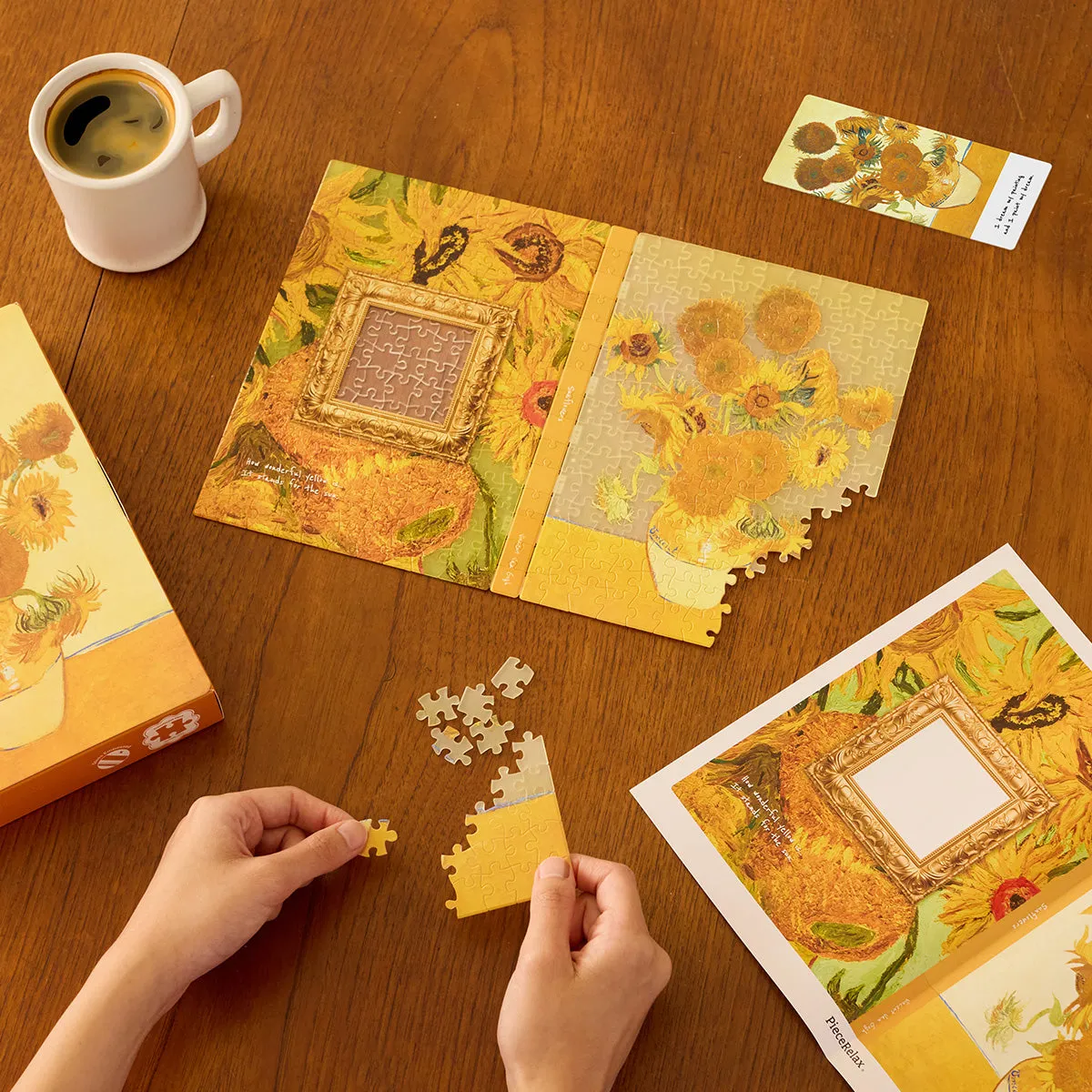 PieceRelax Sunflowers YA1064 jurnal puzzle floarea-soarelui