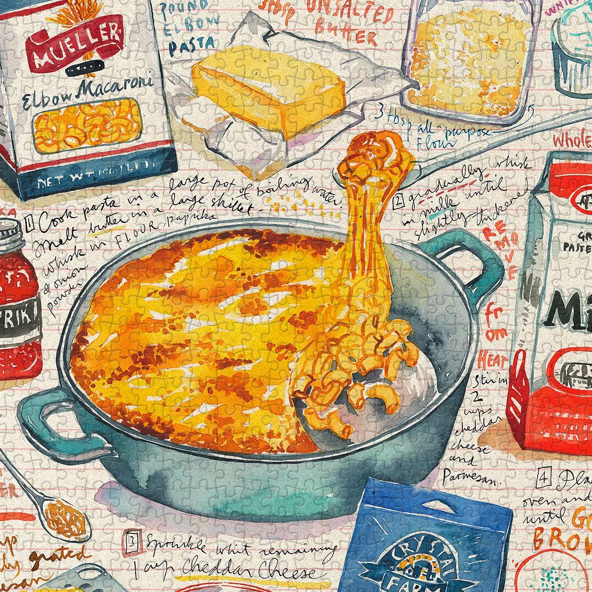 PieceRelax Mac and Cheese U1081 puzzle 1008 piese culinar