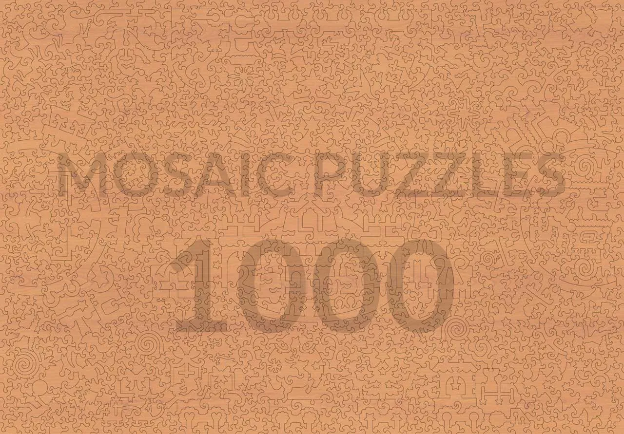 Mosaic Puzzles The Old Model Train Shop puzzle lemn 1000 piese Crăciun