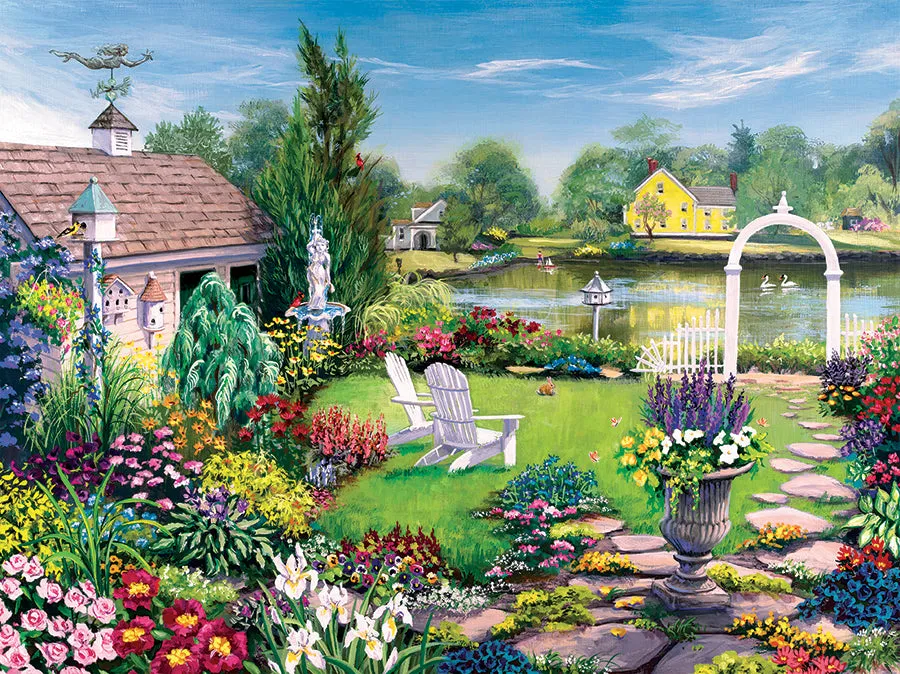 Cobble Hill By the Pond puzzle 275 piese mari gradina