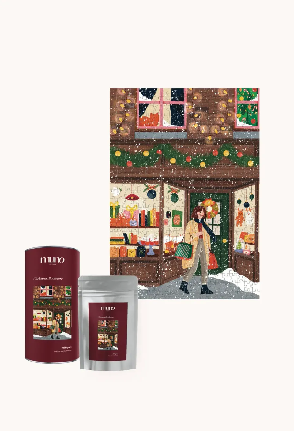 Muno Puzzle Christmas Bookstore puzzle 500 piese