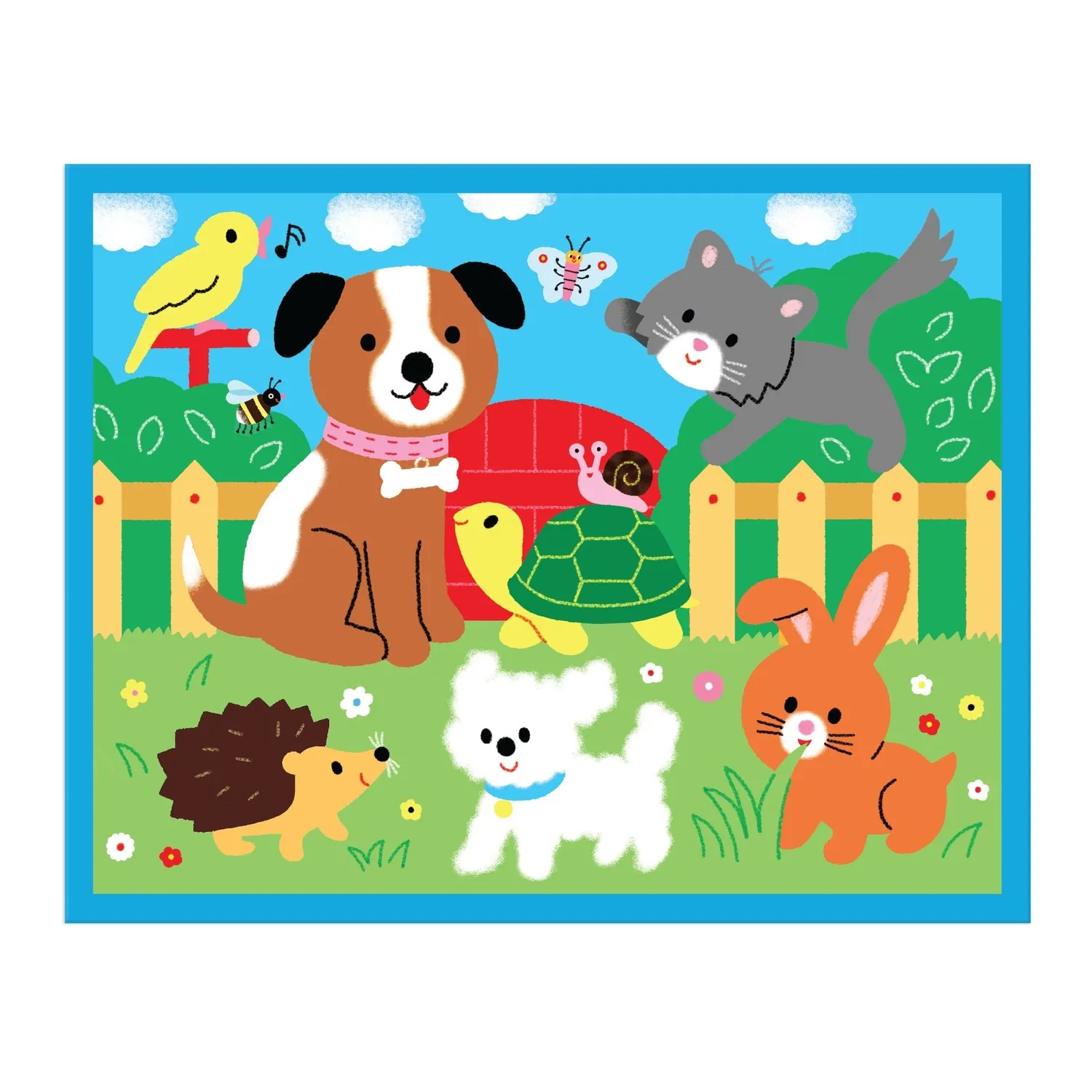 Mudpuppy Playful Pets puzzle 12 piese husa