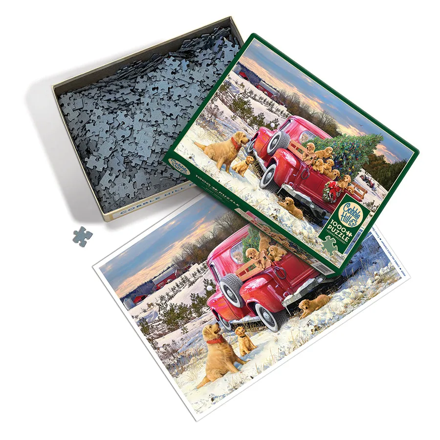 Cobble Hill Family Outing puzzle 1000 piese iarna