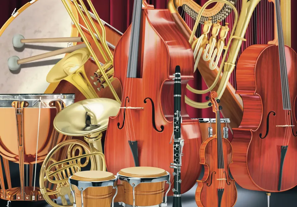 Mosaic Puzzles Symphony Instruments puzzle lemn 1000 piese muzica