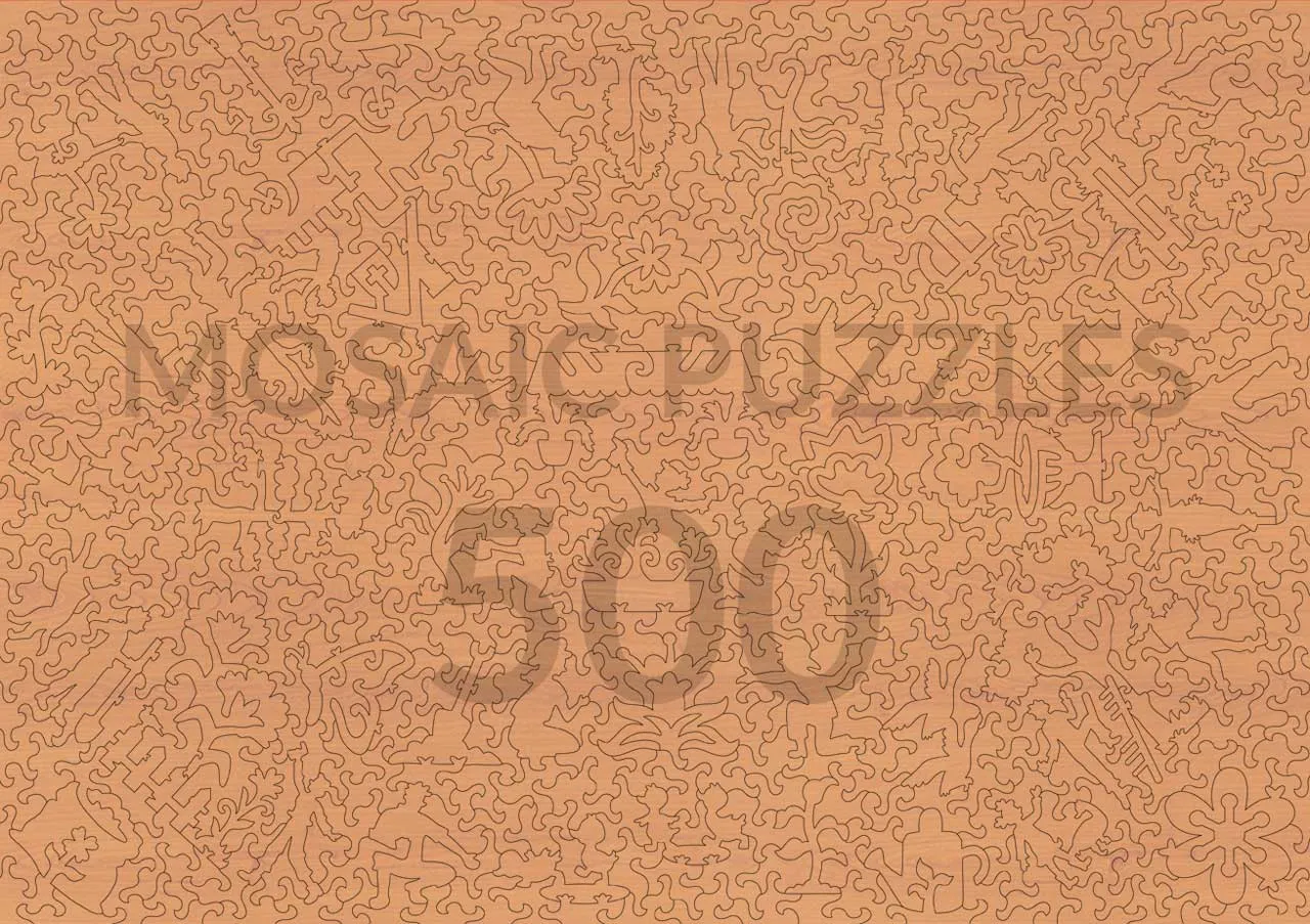 Mosaic Puzzles The Theater of Plants puzzle lemn 500 piese floral