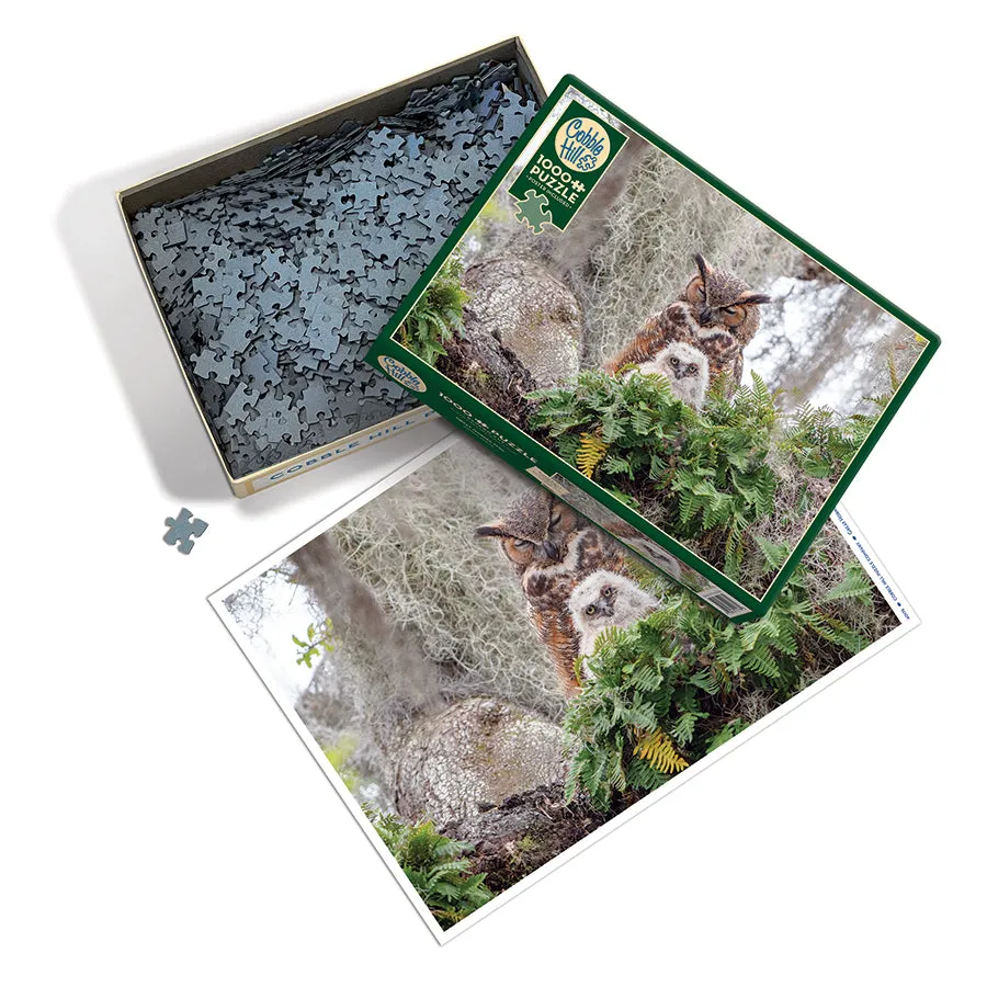 Cobble Hill Great Horned Owl puzzle 1000 piese pasari