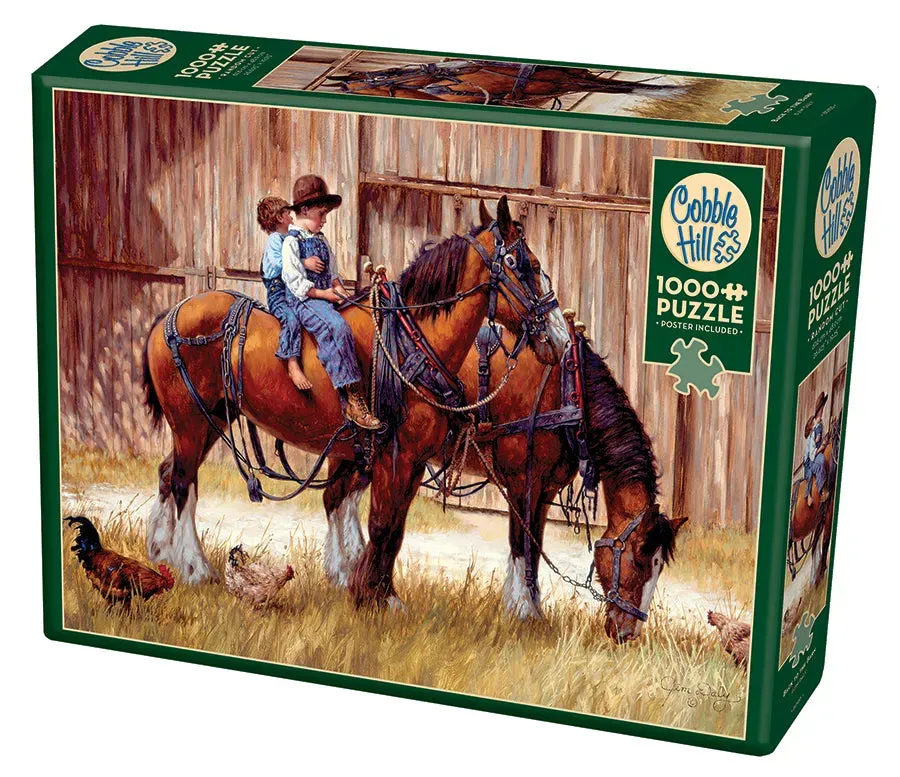 Cobble Hill Back to the Barn puzzle 1000 piese ferma
