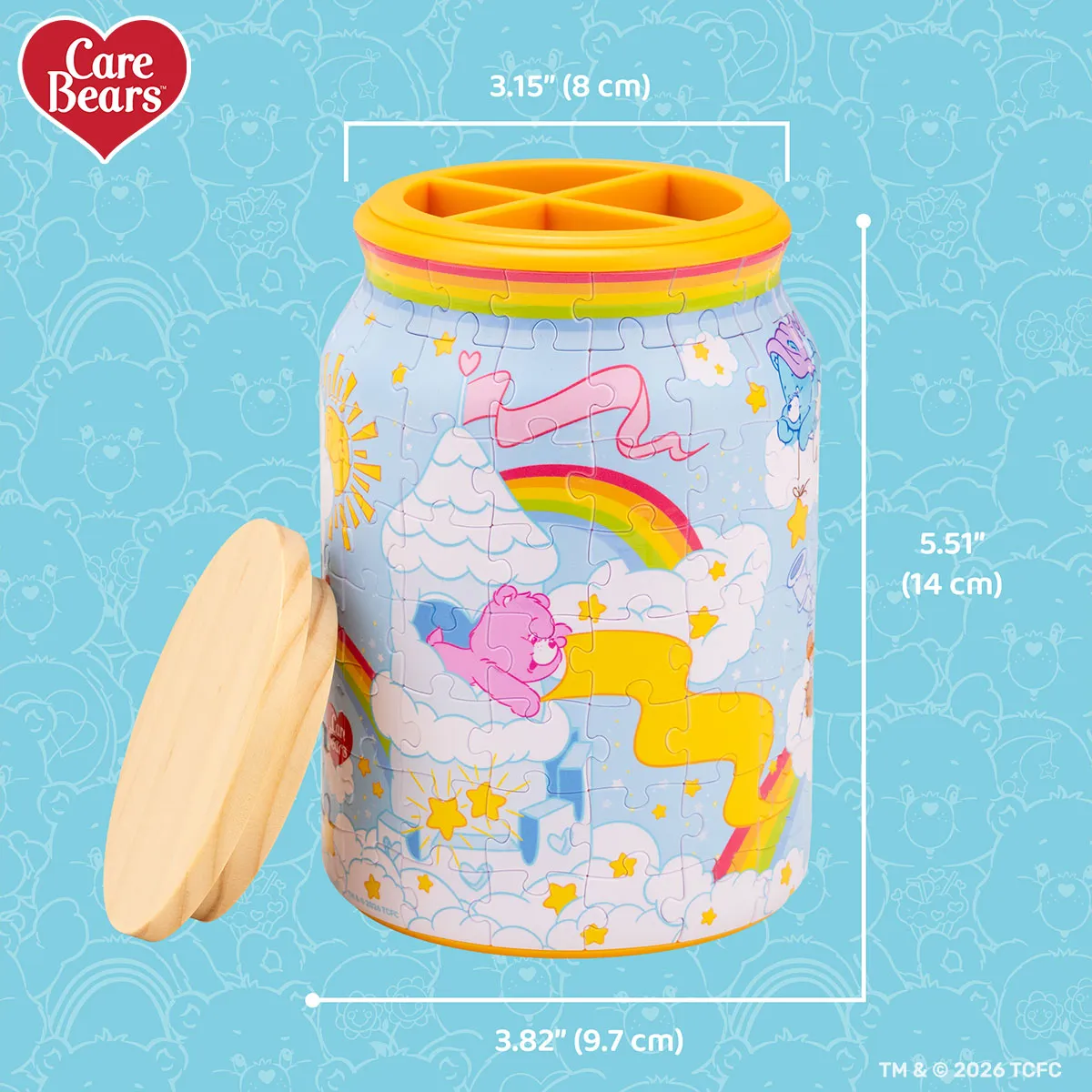 PieceRelax Bearadise BA1018 borcan puzzle Care Bears