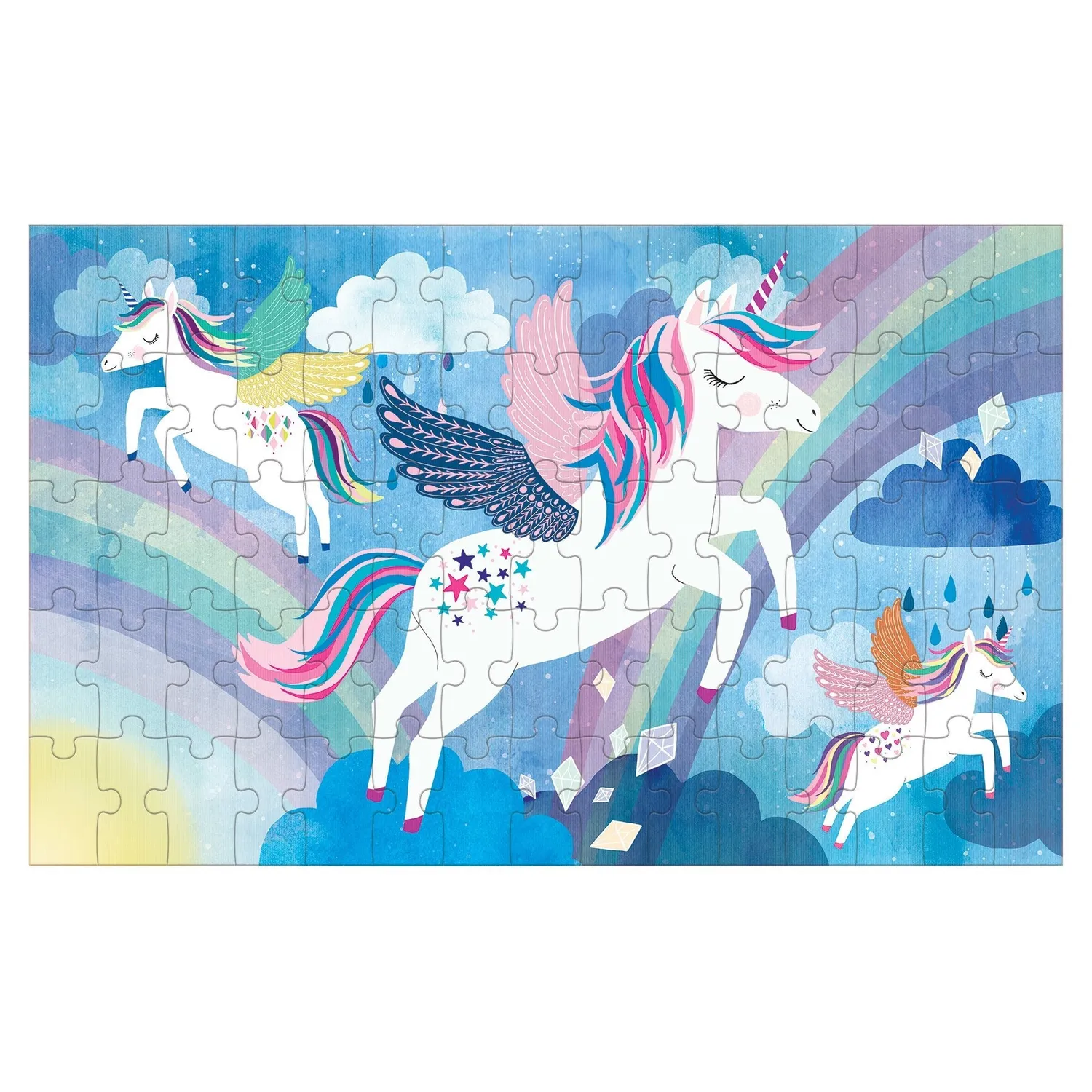 Mudpuppy Unicorn Magic puzzle lenticular 75 piese magic
