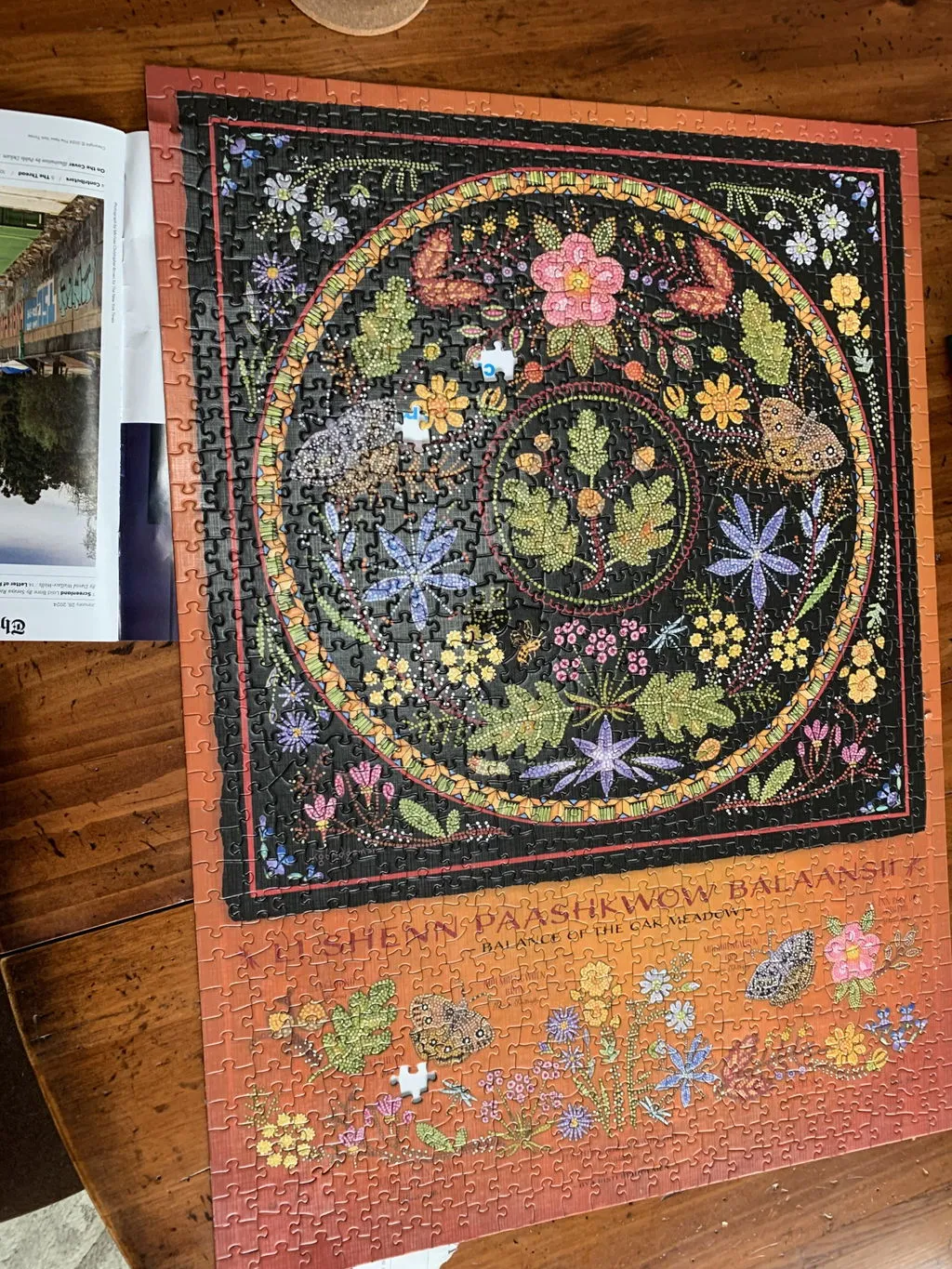 Cobble Hill Lii Shenn puzzle 1000 piese floral