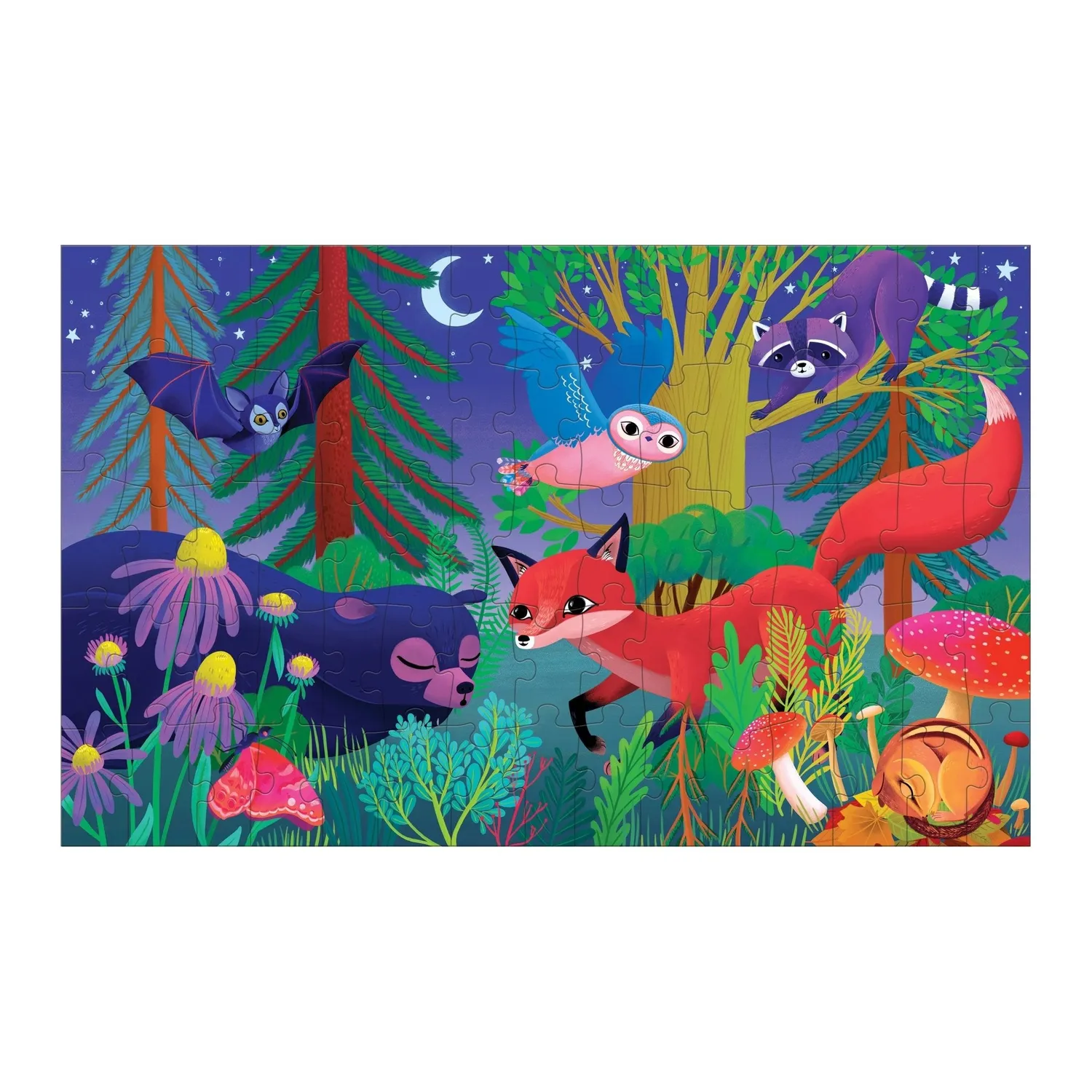 Mudpuppy Forest Day & Night puzzle lenticular 75 piese