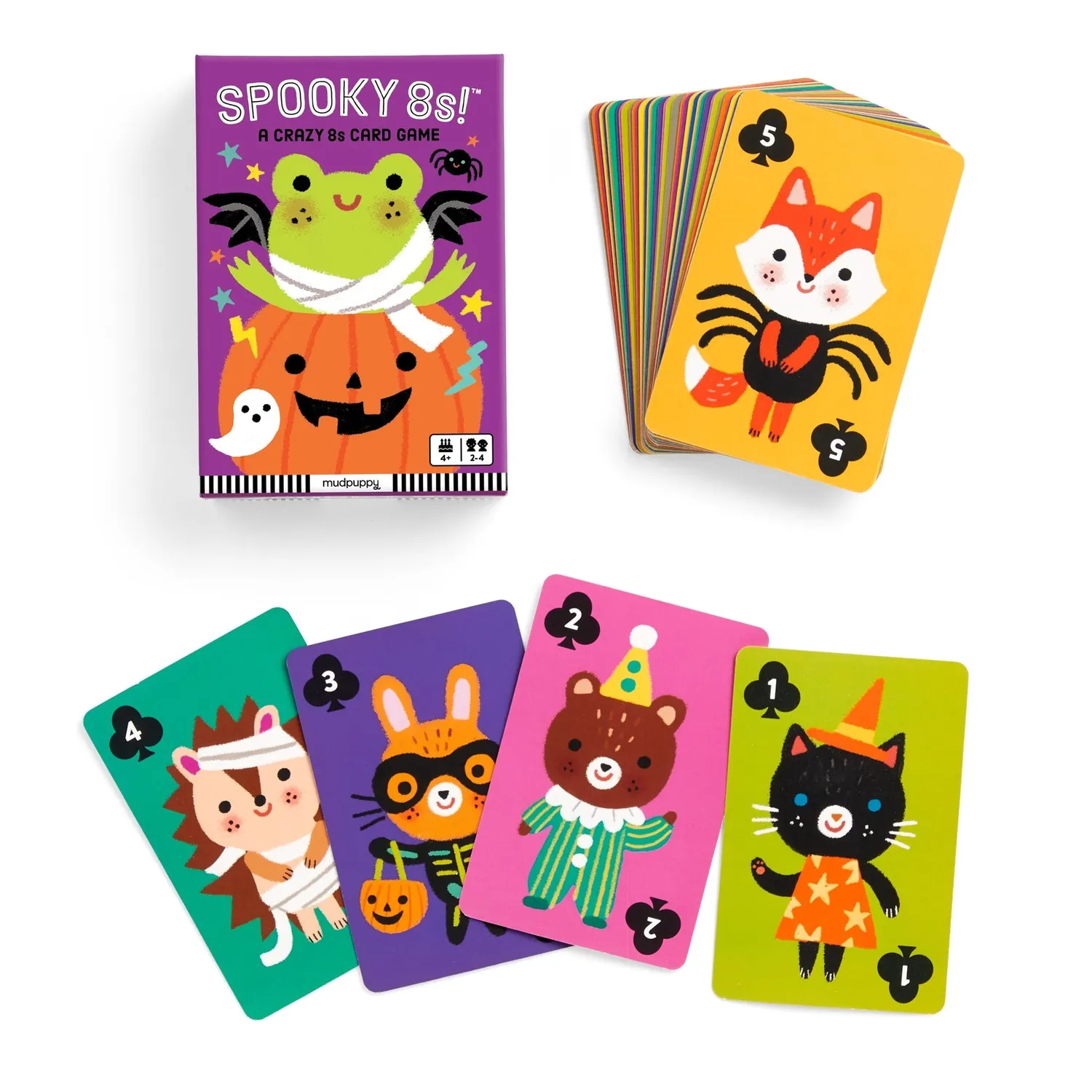 Mudpuppy Spooky 8s joc carti 40 carti 2-6 jucatori