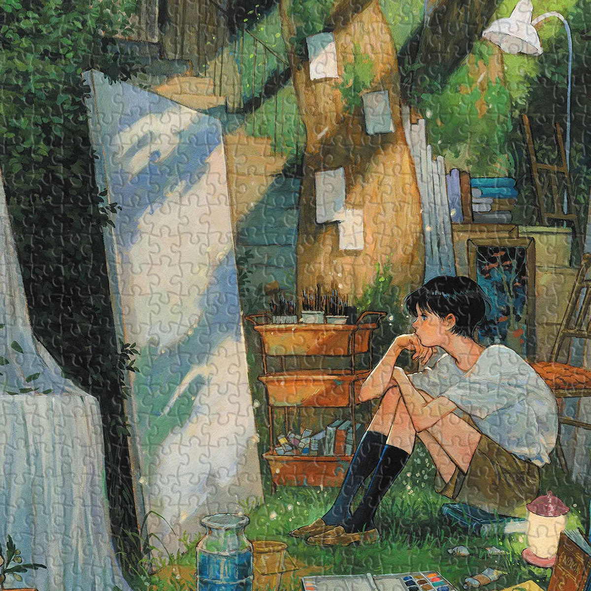 PieceRelax PieceClicks Courtyard of Traces U1208 puzzle 1008 piese mari