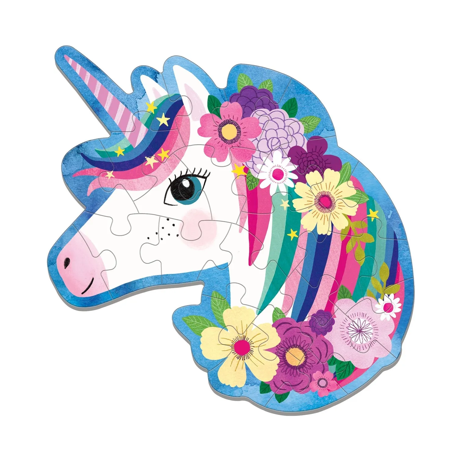Mudpuppy Unicorn puzzle contur mini 24 piese
