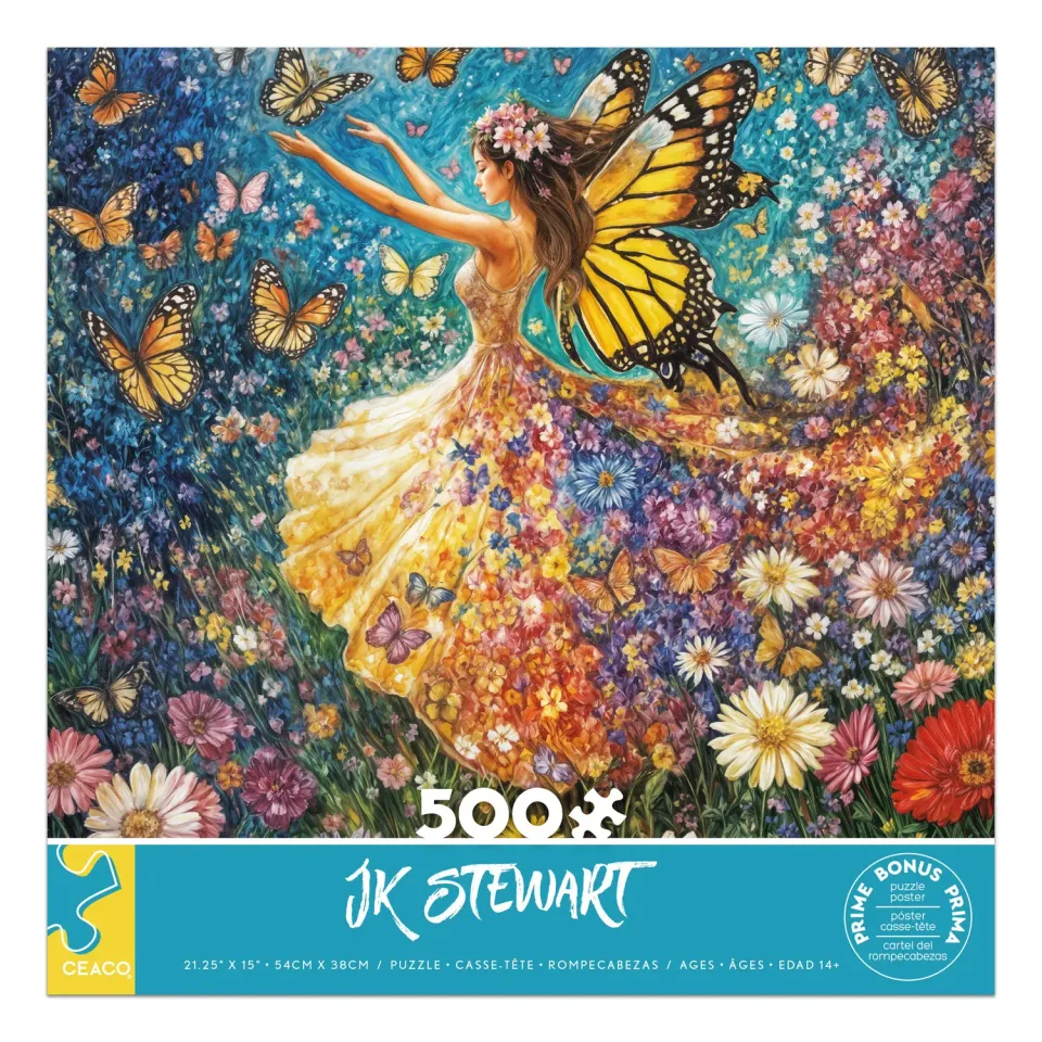 Ceaco Lady Butterfly puzzle 500 piese fluturi