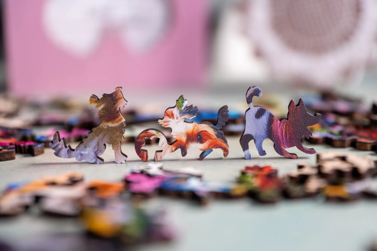 Mosaic Puzzles Joyful Paws puzzle lemn 50 piese copii căței