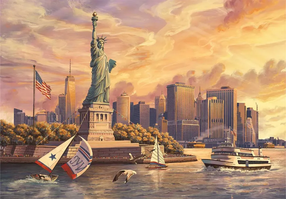 Mosaic Puzzles Greetings from New York puzzle lemn 500 piese
