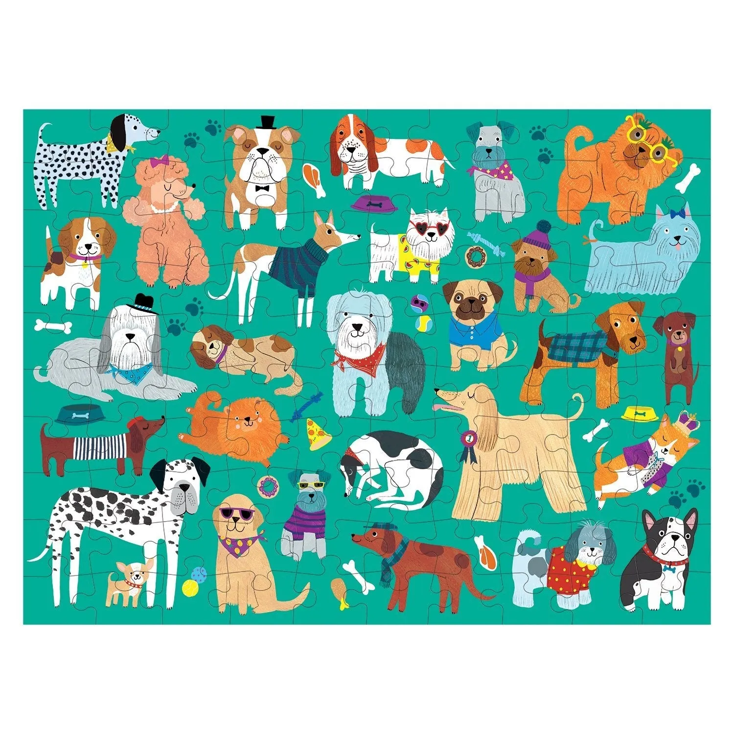 Mudpuppy Cats & Dogs puzzle 100 piese dublu-față