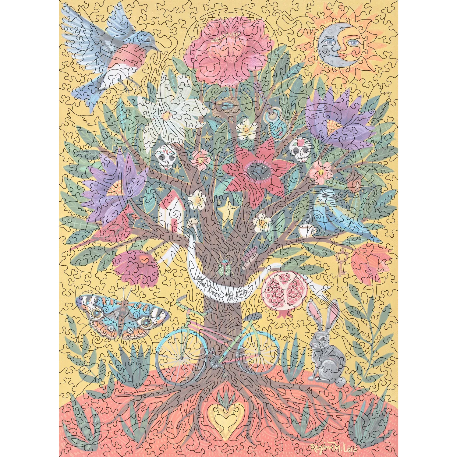 Hidden Piece Puzzles The Tree of Life puzzle 511 piese artistic