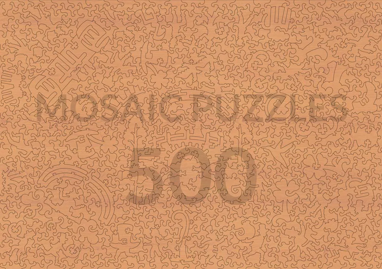 Mosaic Puzzles Charmkeeper Den puzzle lemn 500 piese verde