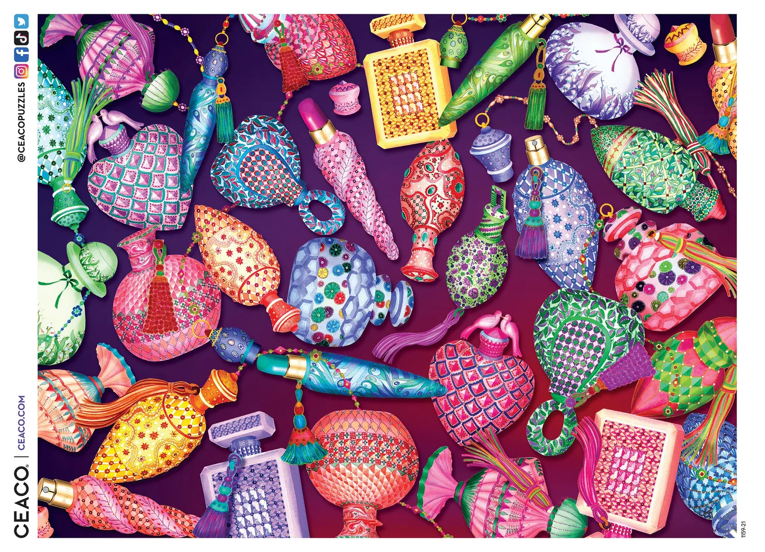 Ceaco Perfect Perfumes puzzle 750 piese glitter