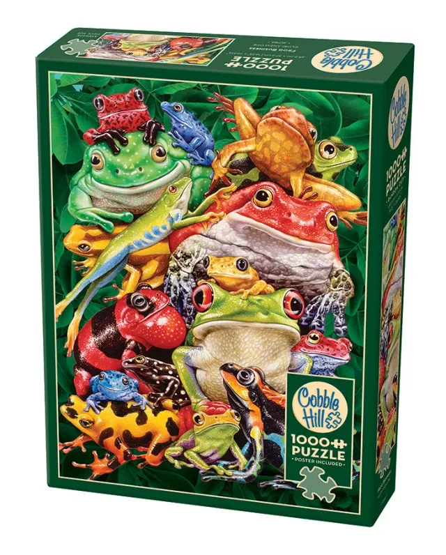 Cobble Hill Frog Business puzzle 1000 piese broaște