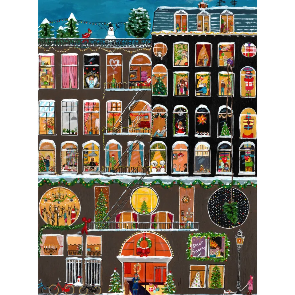 Hidden Piece Holiday House puzzle 538 piese Craciun