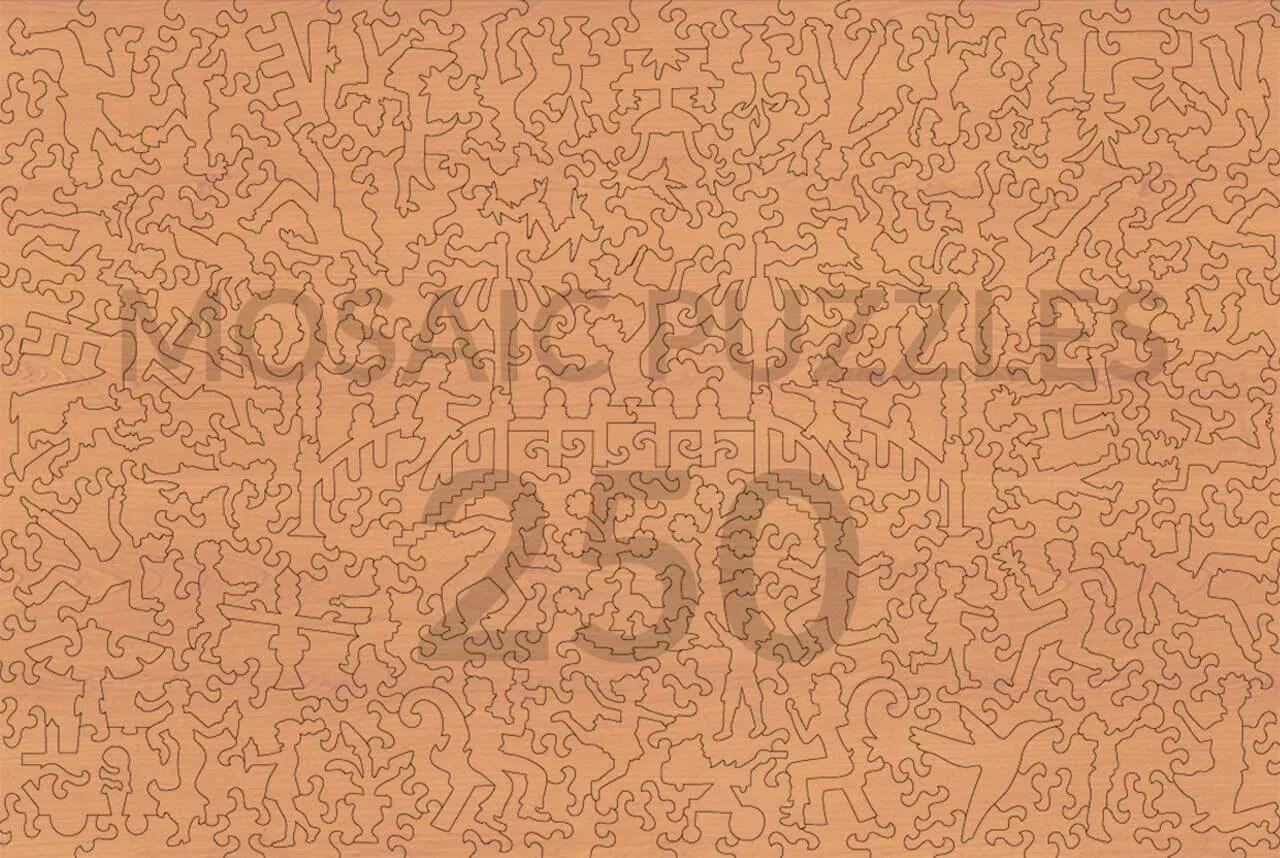 Mosaic Puzzles Afternoon Gambit puzzle 500 piese șah